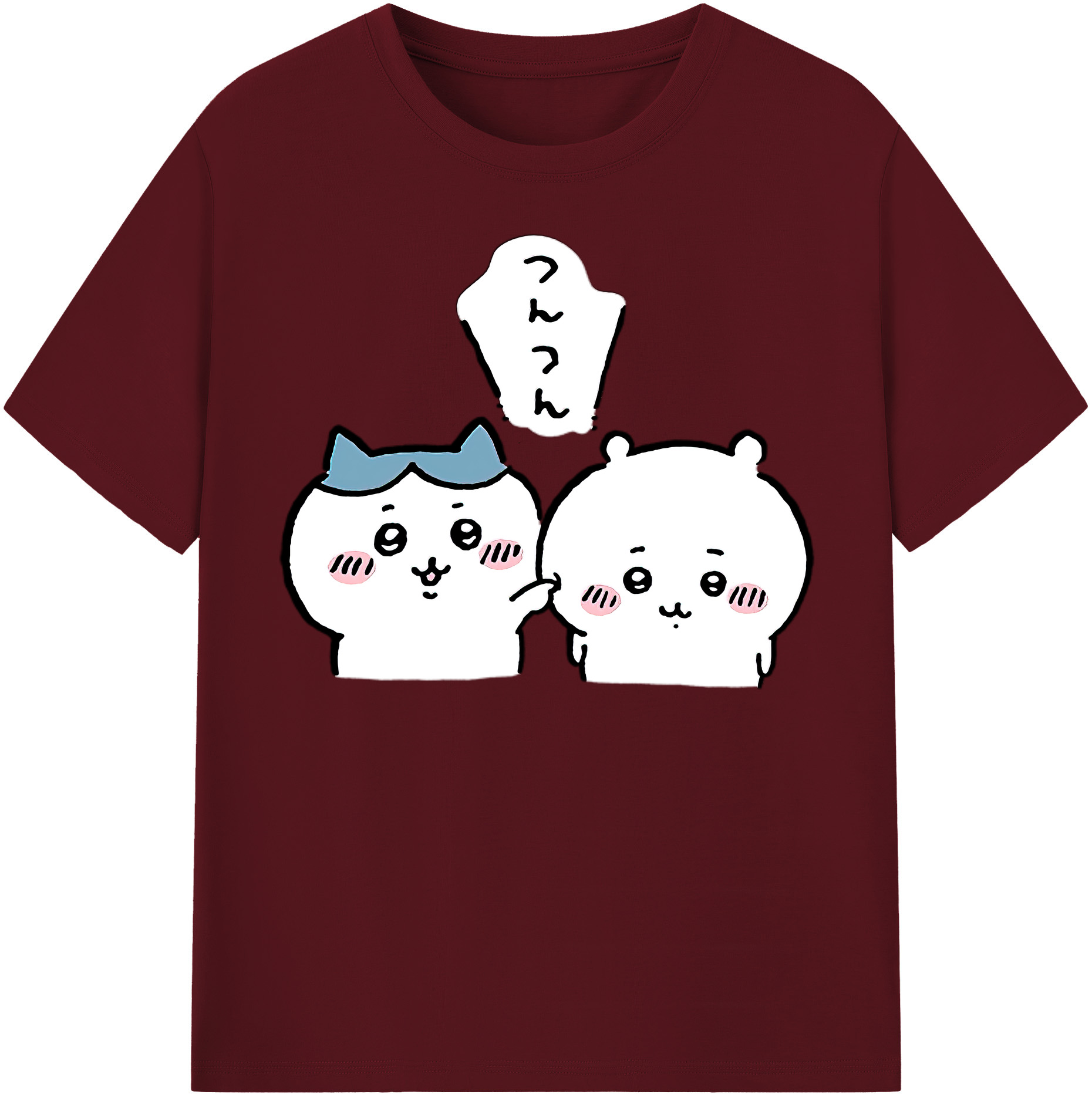 （画像用） ちいかわ ちいかわ Chii-kawa chiikawa 綿100％半袖Tシャツ（フロントプリント）